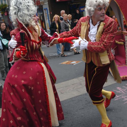 La marquise et un laquais